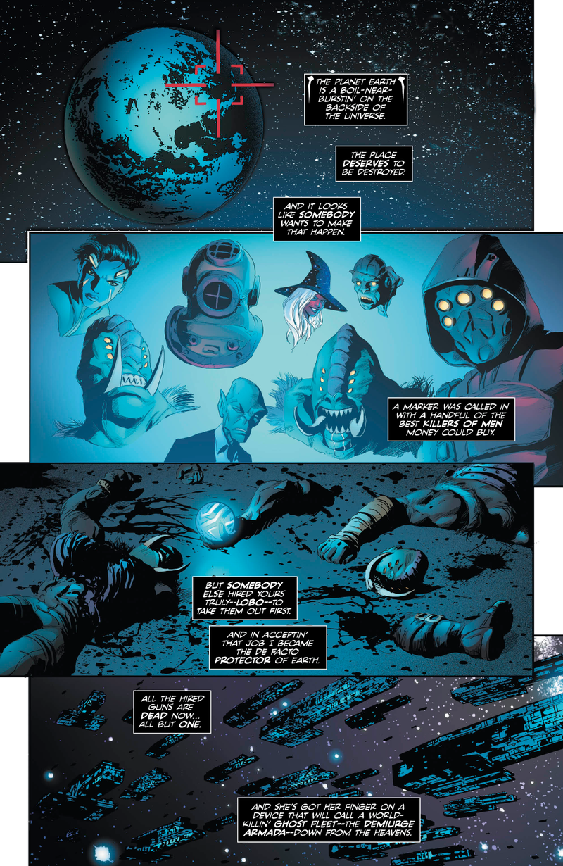 Illustration for article titled Exclusive DC preview: Lobo #6 reveals the heartthrob assassin’s new origin